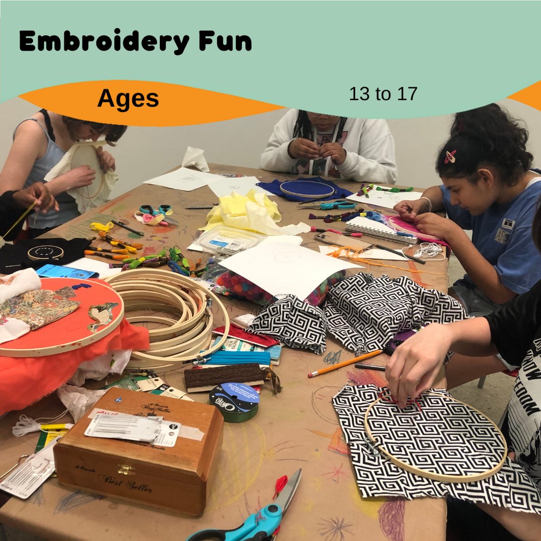 2025 Summer Art Camp | Embroidery Fun