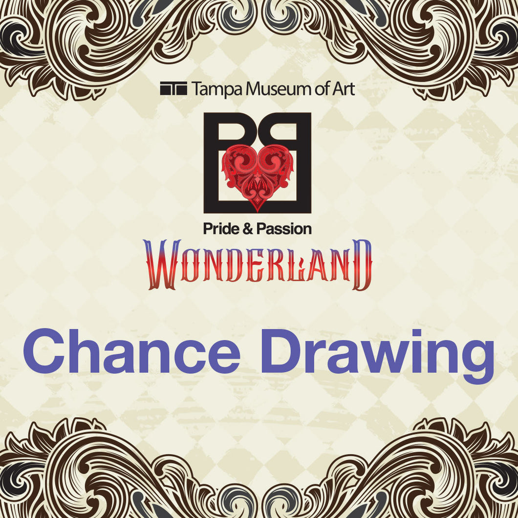 Chance Drawing Ticket Pride & Passion 2024 Tampa Museum of Art