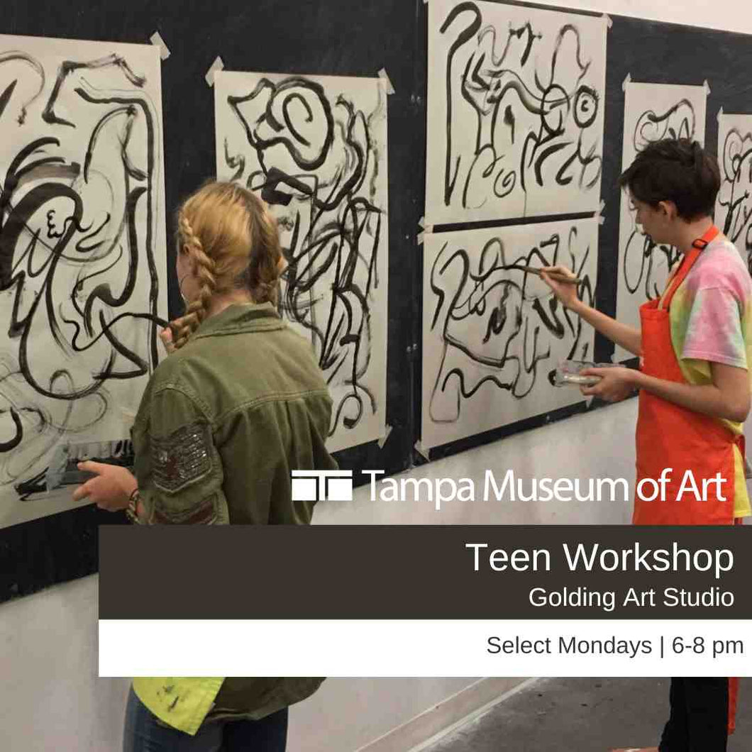 Teen Workshop - TMA@CityOfTampaGoldingArtStudio